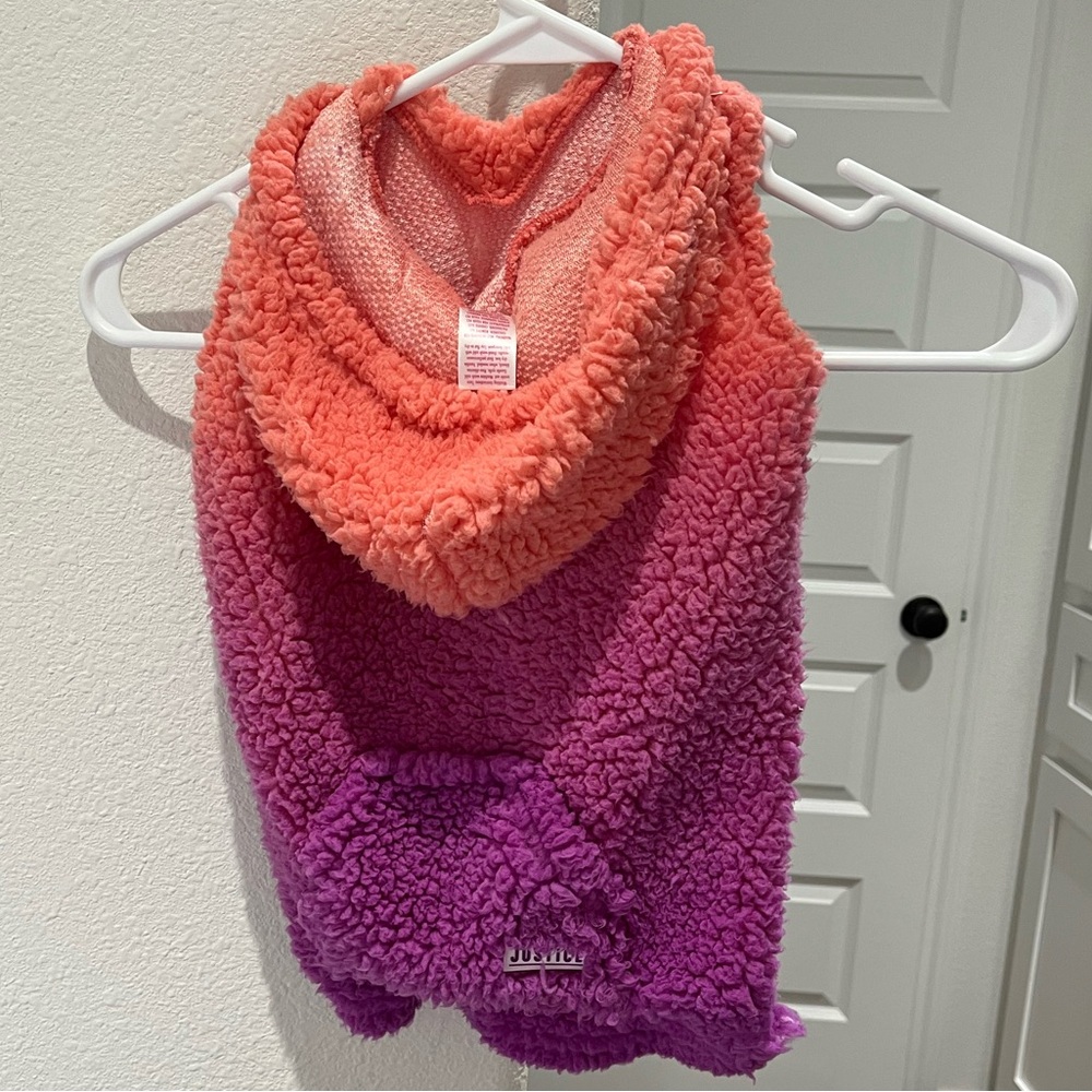 Justice Fuzzy Purple Pet Sweater
